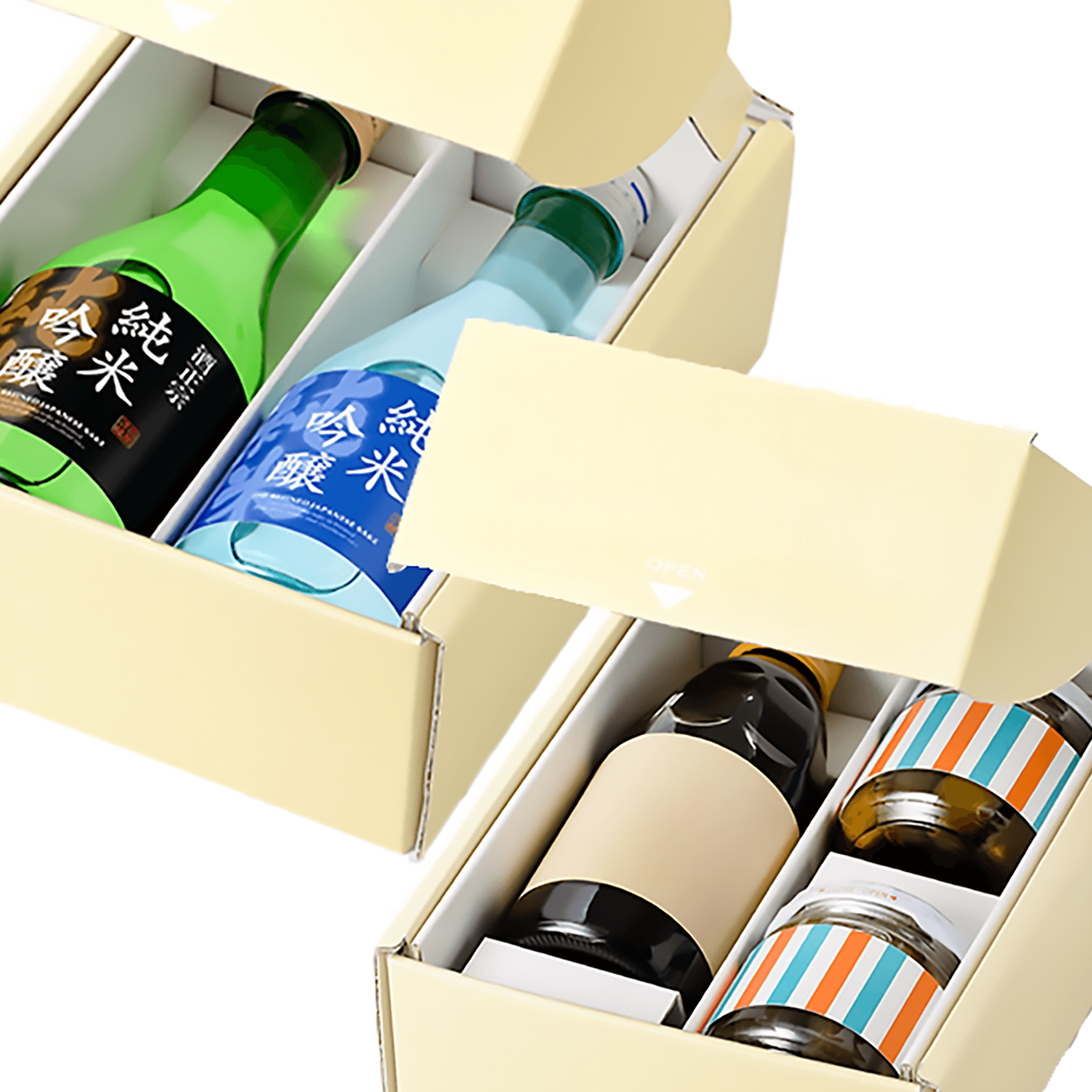 8800 ミニアソートケース(300mL2本入兼用) / ワインとお酒の包装資材