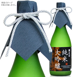 【代引き可】瓶用和紙カバーセット(紺・銀)中瓶・小瓶用